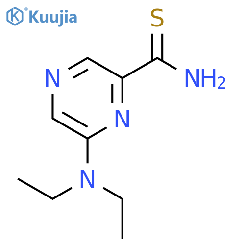 Pyrazinecarbothioamide, 6-(diethylamino)- structure
