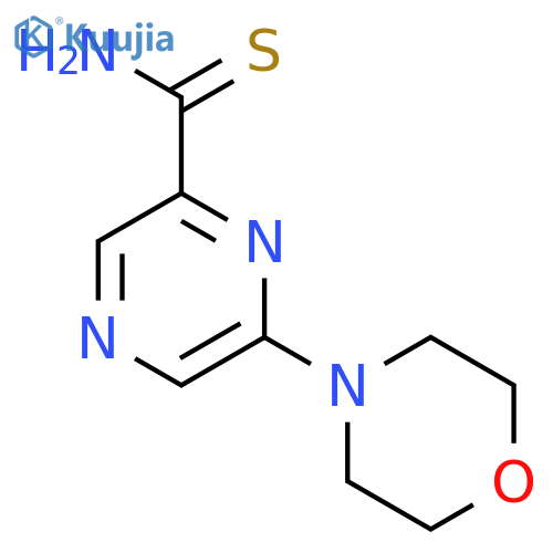 Pyrazinecarbothioamide, 6-(4-morpholinyl)- structure