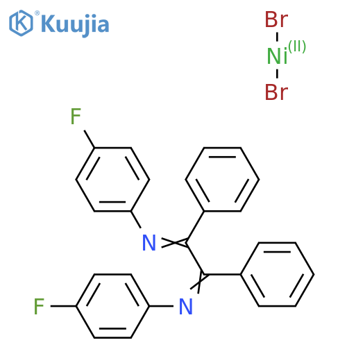 1,2-Diphenyl-1,2-Bis[(N-4-fluorophenyl)imino]ethane-nickel(II)-dibromide structure