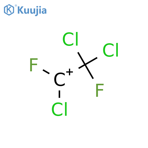 Ethylium, 1,2,2-trichloro-1,2-difluoro- structure