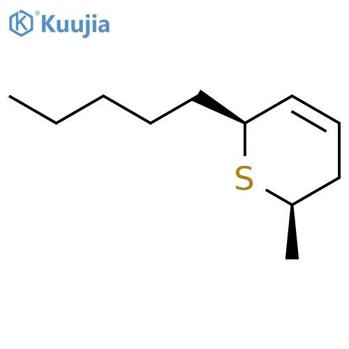 2H-Thiopyran, 3,6-dihydro-2-methyl-6-pentyl-, (2R,6S)-rel- structure
