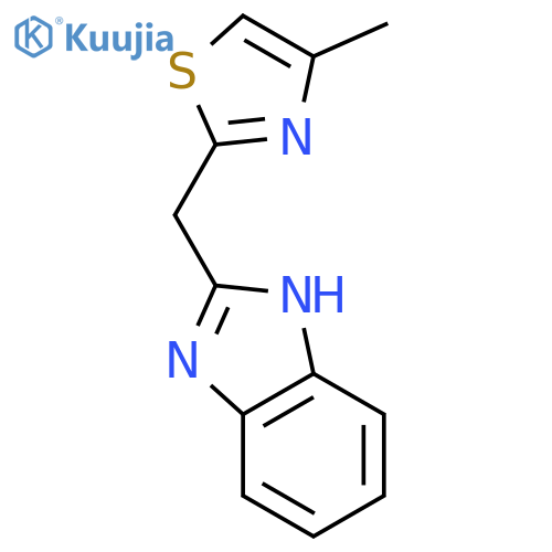 1H-Benzimidazole, 2-[(4-methyl-2-thiazolyl)methyl]- structure