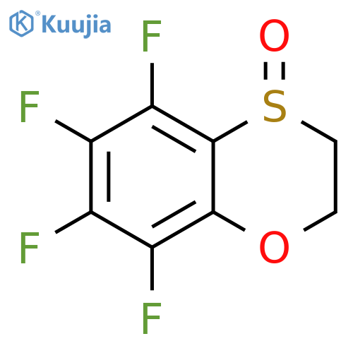1,4-Benzoxathiin, 5,6,7,8-tetrafluoro-2,3-dihydro-, 4-oxide structure