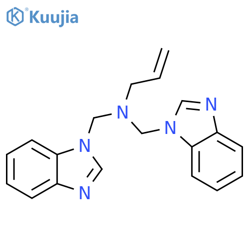 1H-Benzimidazole-1-methanamine,N-(1H-benzimidazol-1-ylmethyl)-N-2-propenyl- structure