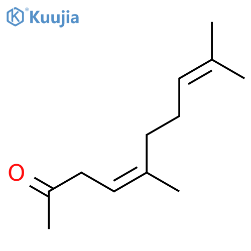 4,8-Decadien-2-one, 5,9-dimethyl-, (E)- structure