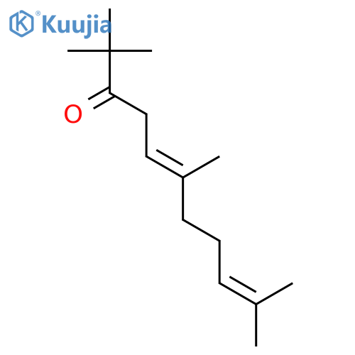 5,9-Undecadien-3-one, 2,2,6,10-tetramethyl-, (E)- structure
