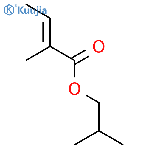 2-Butenoic acid,2-methyl-, 2-methylpropyl ester, (2E)- structure
