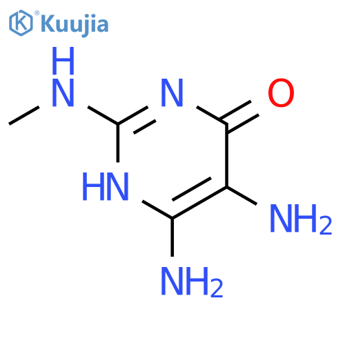 4(1H)-Pyrimidinone, 5,6-diamino-2-(methylamino)- structure