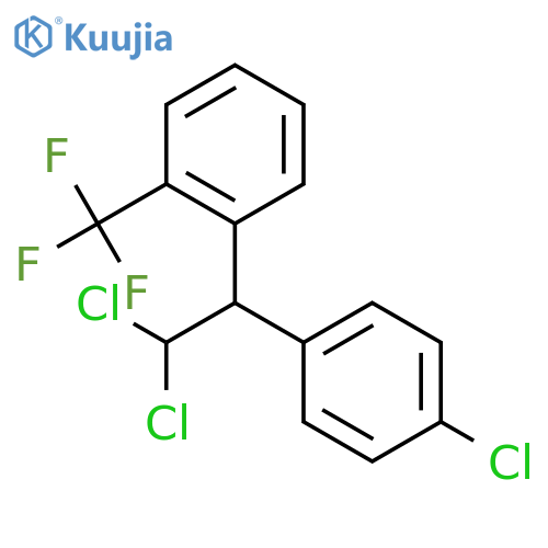Benzene, 1-[2,2-dichloro-1-(4-chlorophenyl)ethyl]-2-(trifluoromethyl)- structure