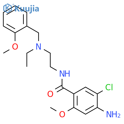 BENZAMIDE, 4-AMINO-5-CHLORO-N-[2-[ETHYL[(2-METHOXYPHENYL)METHYL]AMINO]ETHYL]-2-METHOXY- structure