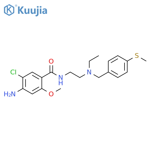 Benzamide,4-amino-5-chloro-N-[2-[ethyl[[4-(methylthio)phenyl]methyl]amino]ethyl]-2-methoxy- structure