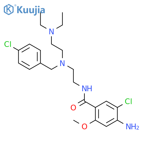 BENZAMIDE, 4-AMINO-5-CHLORO-N-[2-[[(4-CHLOROPHENYL)METHYL][2-(DIETHYLAMINO)ETHYL]AMINO]ETHYL]-2-METHOXY- structure