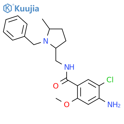 BENZAMIDE, 4-AMINO-5-CHLORO-2-METHOXY-N-[[5-METHYL-1-(PHENYLMETHYL)-2-PYRROLIDINYL]METHYL]- structure