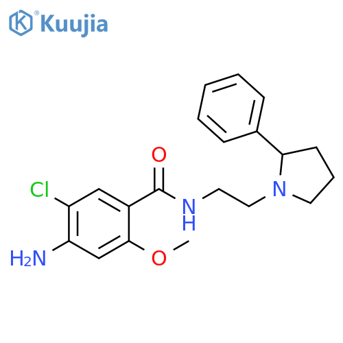 Benzamide,4-amino-5-chloro-2-methoxy-N-[2-(2-phenyl-1-pyrrolidinyl)ethyl]- structure