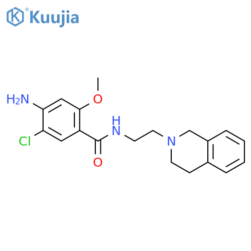 BENZAMIDE, 4-AMINO-5-CHLORO-N-[2-(3,4-DIHYDRO-2(1H)-ISOQUINOLINYL)ETHYL]-2-METHOXY- structure