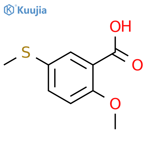 Benzoic acid,2-methoxy-5-(methylthio)- structure