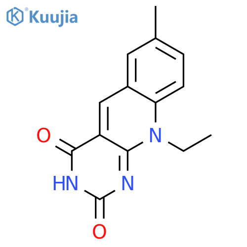 Pyrimido[4,5-b]quinoline-2,4(3H,10H)-dione, 10-ethyl-7-methyl- structure