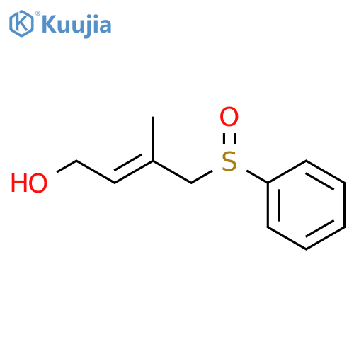 2-Buten-1-ol, 3-methyl-4-(phenylsulfinyl)-, (E)- structure
