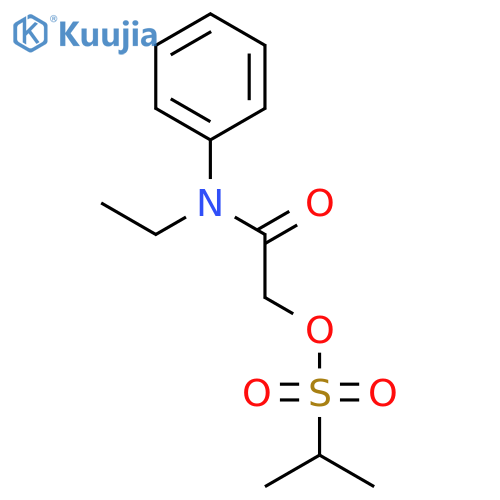 2-Propanesulfonic acid, 2-(ethylphenylamino)-2-oxoethyl ester structure