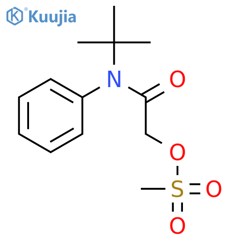 Acetamide, N-(1,1-dimethylethyl)-2-[(methylsulfonyl)oxy]-N-phenyl- structure