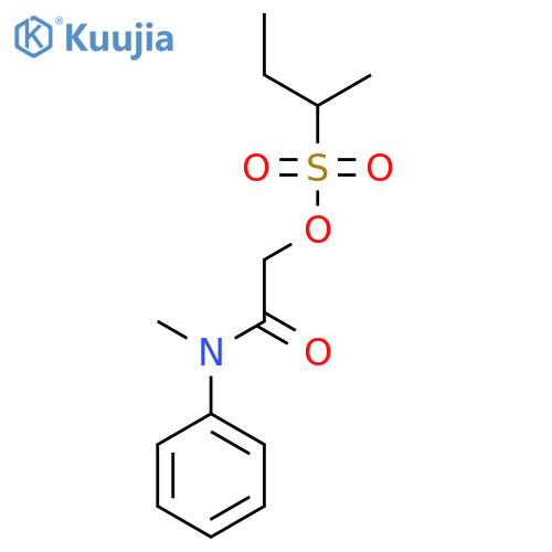 2-Butanesulfonic acid, 2-(methylphenylamino)-2-oxoethyl ester structure
