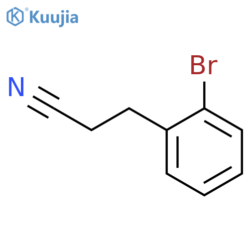 3-(2-bromophenyl)propanenitrile structure