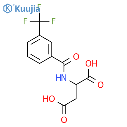 L-Aspartic acid, N-[3-(trifluoromethyl)benzoyl]- structure