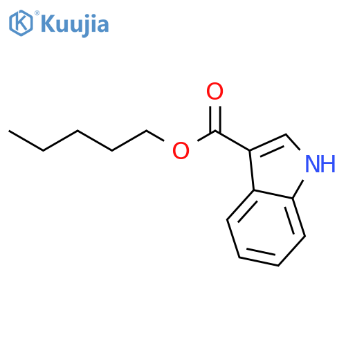 1H-Indole-3-carboxylic acid, pentyl ester structure