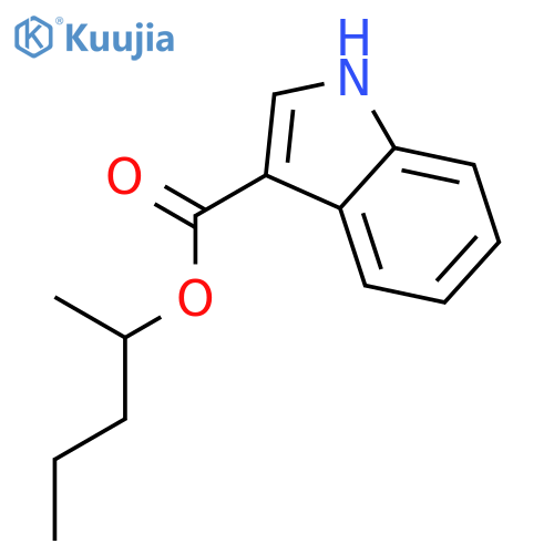 1H-Indole-3-carboxylic acid, 1-methylbutyl ester structure