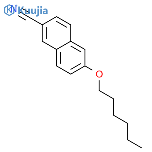 2-Naphthalenecarbonitrile, 6-(hexyloxy)- structure