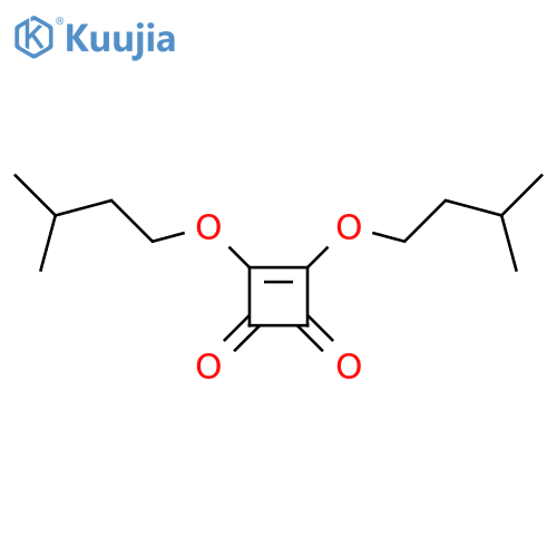3-Cyclobutene-1,2-dione, 3,4-bis(3-methylbutoxy)- structure