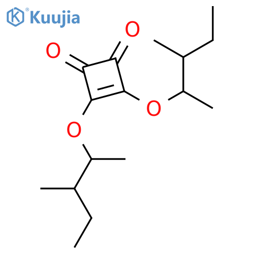 3-Cyclobutene-1,2-dione, 3,4-bis(1,2-dimethylbutoxy)- structure