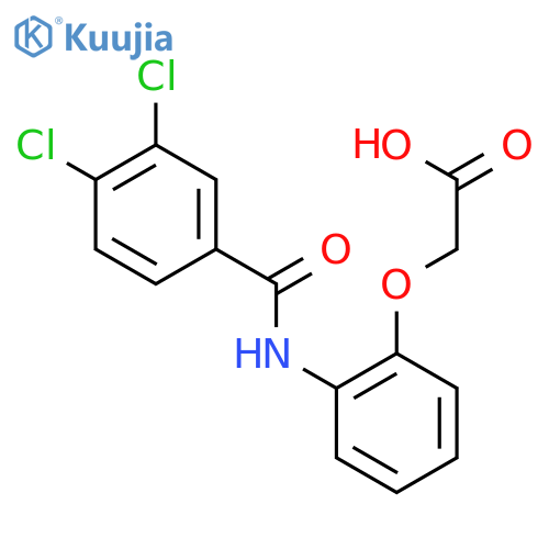 Acetic acid,2-[2-[(3,4-dichlorobenzoyl)amino]phenoxy]- structure