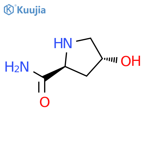 (2S,4R)-4-hydroxypyrrolidine-2-carboxamide structure