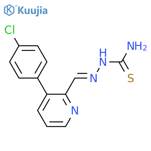Hydrazinecarbothioamide, 2-[[3-(4-chlorophenyl)-2-pyridinyl]methylene]- structure