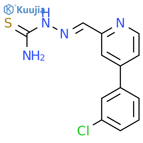 Hydrazinecarbothioamide, 2-[[4-(3-chlorophenyl)-2-pyridinyl]methylene]- structure