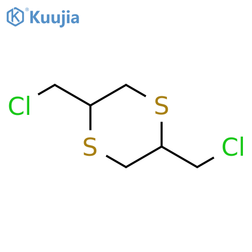 1,4-Dithiane, 2,5-bis(chloromethyl)- structure
