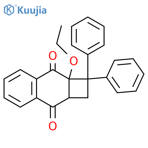 Cyclobuta[b]naphthalene-3,8-dione,8a-ethoxy-1,2,2a,8a-tetrahydro-1,1-diphenyl- structure