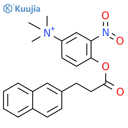 Benzenaminium,N,N,N-trimethyl-4-[3-(2-naphthalenyl)-1-oxopropoxy]-3-nitro- structure