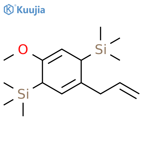 1,4-Cyclohexadiene, 1-methoxy-4-(2-propen-1-yl)-3,6-bis(trimethylsilyl)- structure