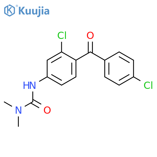 Urea, N'-[3-chloro-4-(4-chlorobenzoyl)phenyl]-N,N-dimethyl- structure