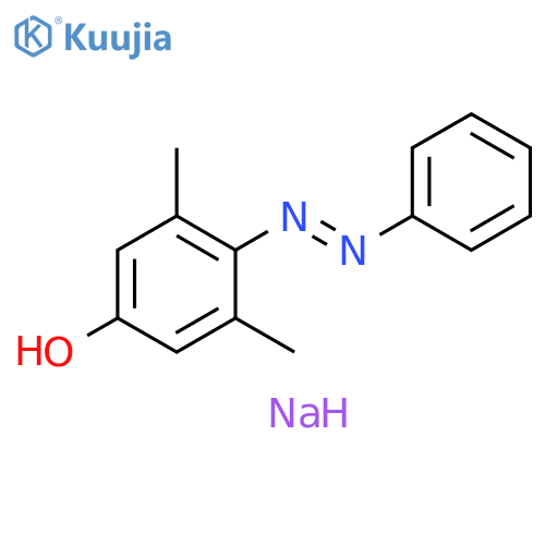 Phenol, 3,5-dimethyl-4-(2-phenyldiazenyl)-, sodium salt (1:1) structure