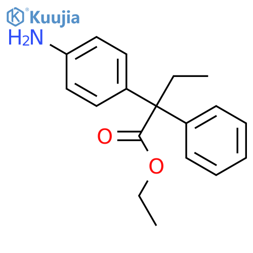 ethyl 2-(4-aminophenyl)-2-phenylbutanoate structure