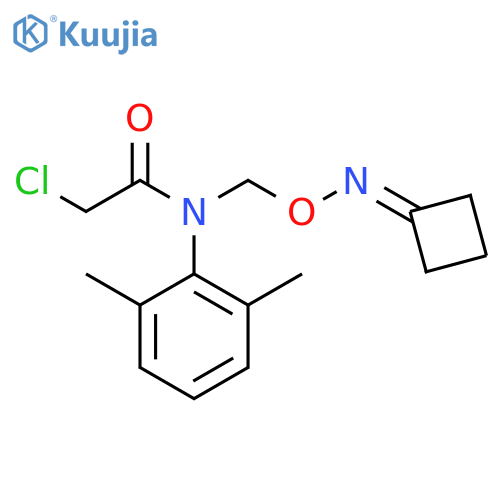 Acetamide,2-chloro-N-[[(cyclobutylideneamino)oxy]methyl]-N-(2,6-dimethylphenyl)- structure
