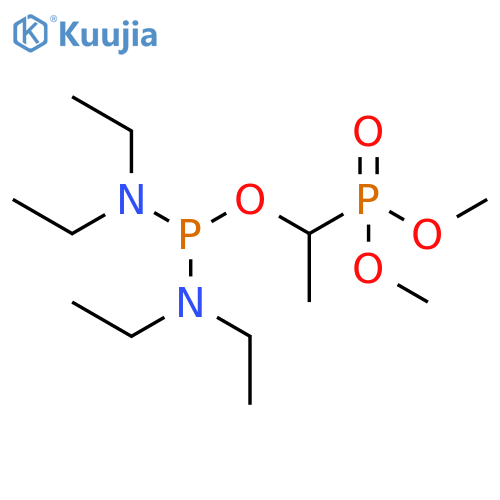 Phosphonic acid, [1-[[bis(diethylamino)phosphino]oxy]ethyl]-, dimethyl ester (9CI) structure