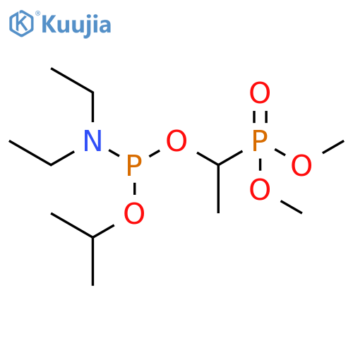 Phosphonic acid, [1-[[(diethylamino)(1-methylethoxy)phosphino]oxy]ethyl]-, dimethyl ester (9CI) structure