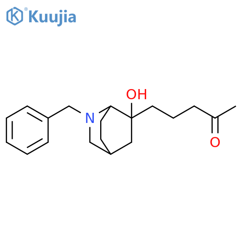 2-Pentanone,5-[6-hydroxy-2-(phenylmethyl)-2-azabicyclo[2.2.2]oct-6-yl]- structure