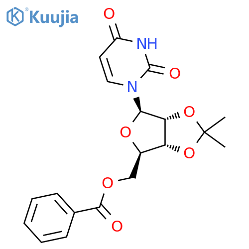 [(3Ar,4R,6R,6aR)-4-(2,4-dioxopyrimidin-1-yl)-2,2-dimethyl-3a,4,6,6a-tetrahydrofuro[3,4-d][1,3]dioxol-6-yl]methyl benzoate structure