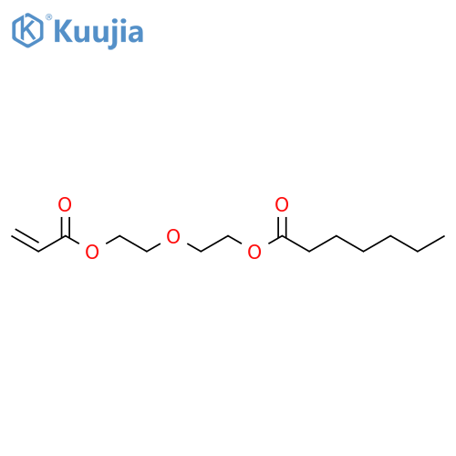 Heptanoic acid, 2-[2-[(1-oxo-2-propenyl)oxy]ethoxy]ethyl ester structure