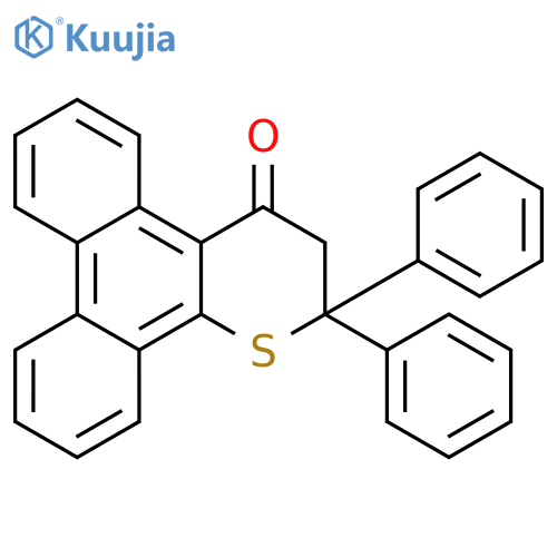 4H-PHENANTHRO[9,10-B]THIOPYRAN-4-ONE, 2,3-DIHYDRO-2,2-DIPHENYL- structure